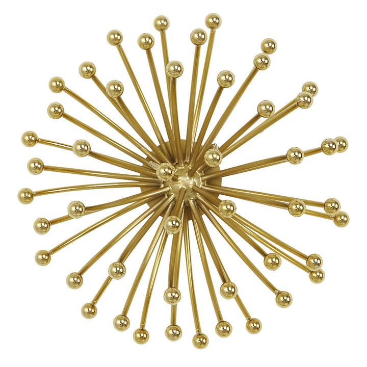 American Home Furniture Uttermost Aga Gold Metal Wall Decor Set of 3