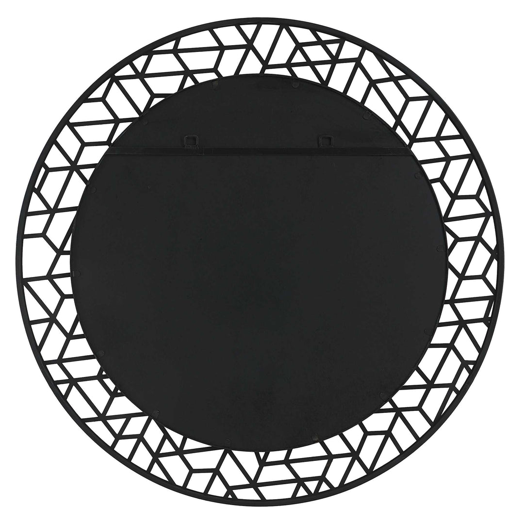 American Home Furniture Uttermost Mosaic Metal Round Mirror