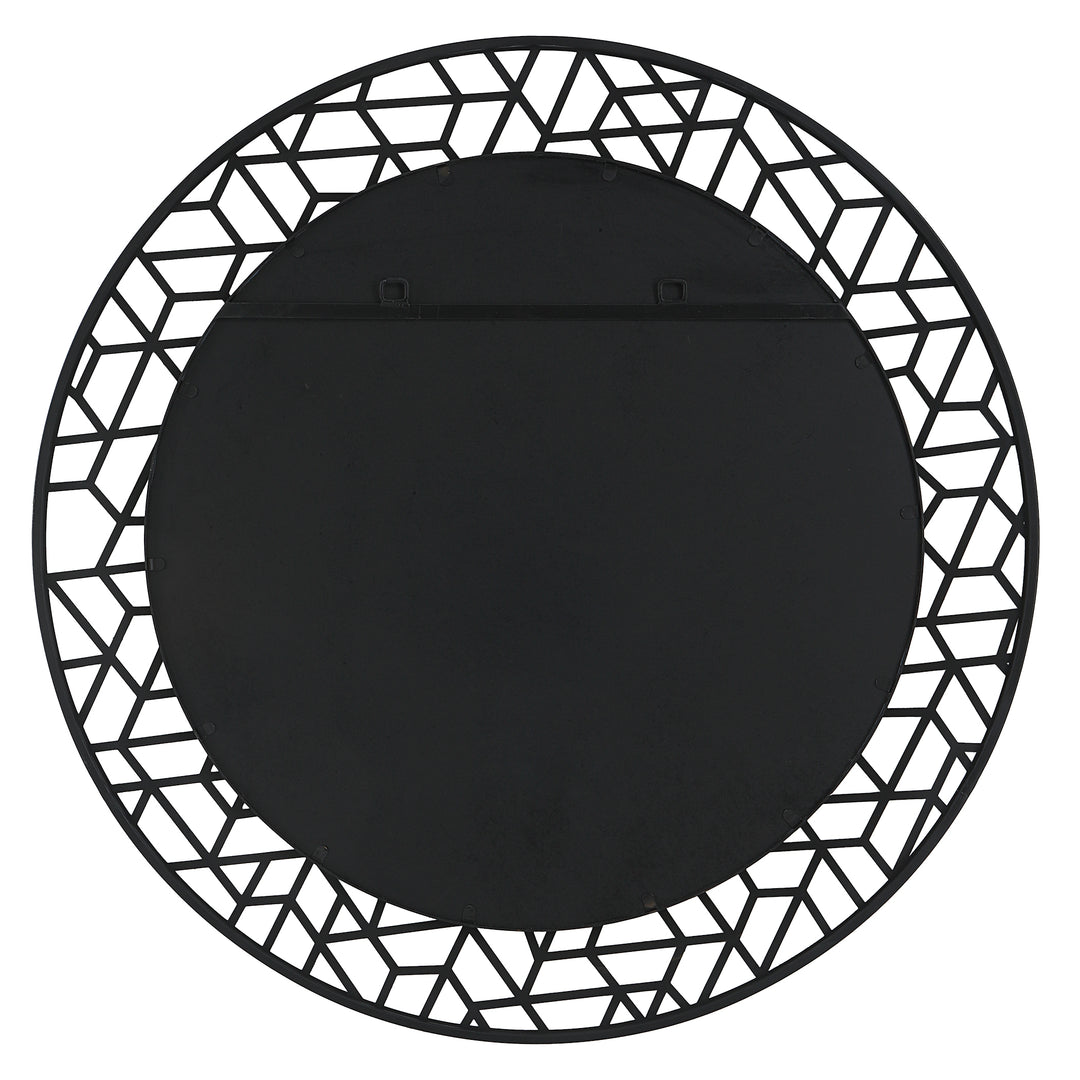American Home Furniture Uttermost Mosaic Metal Round Mirror