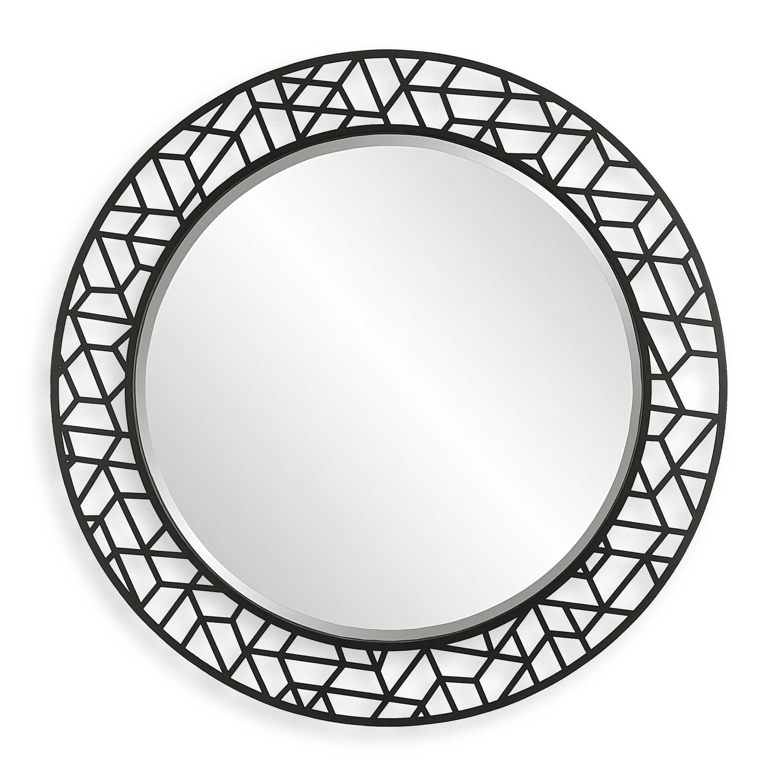American Home Furniture Uttermost Mosaic Metal Round Mirror