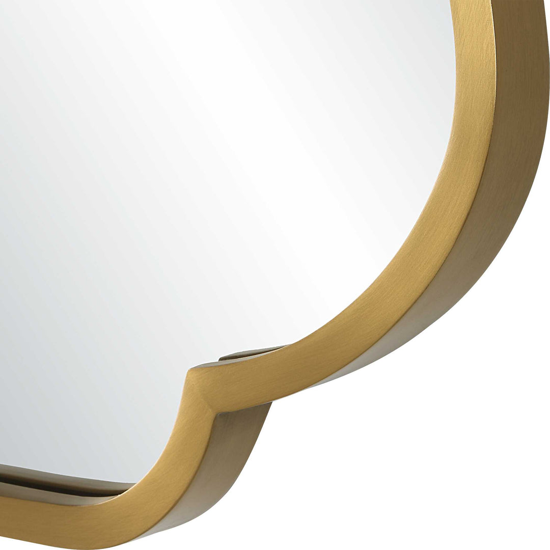 American Home Furniture Uttermost Athena Brushed Brass Mirror