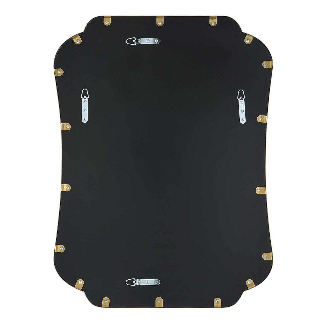 American Home Furniture Uttermost Athena Brushed Brass Mirror