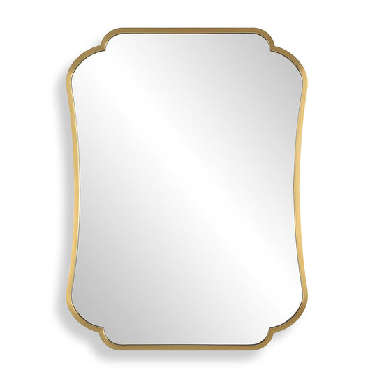 American Home Furniture Uttermost Athena Brushed Brass Mirror