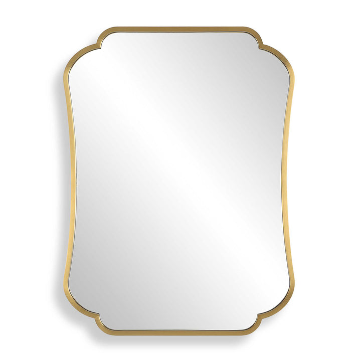 American Home Furniture Uttermost Athena Brushed Brass Mirror