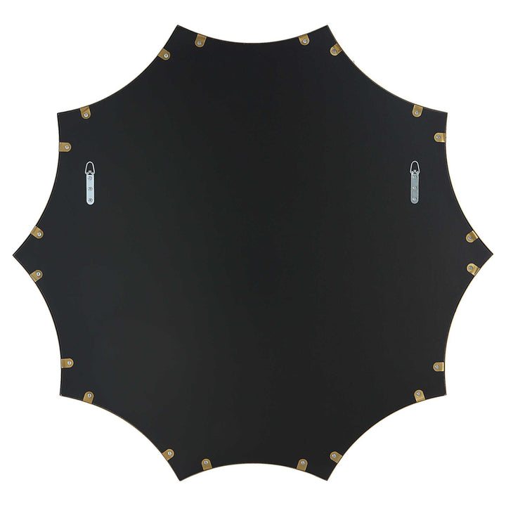 American Home Furniture Uttermost Flare Brushed Brass Round Mirror