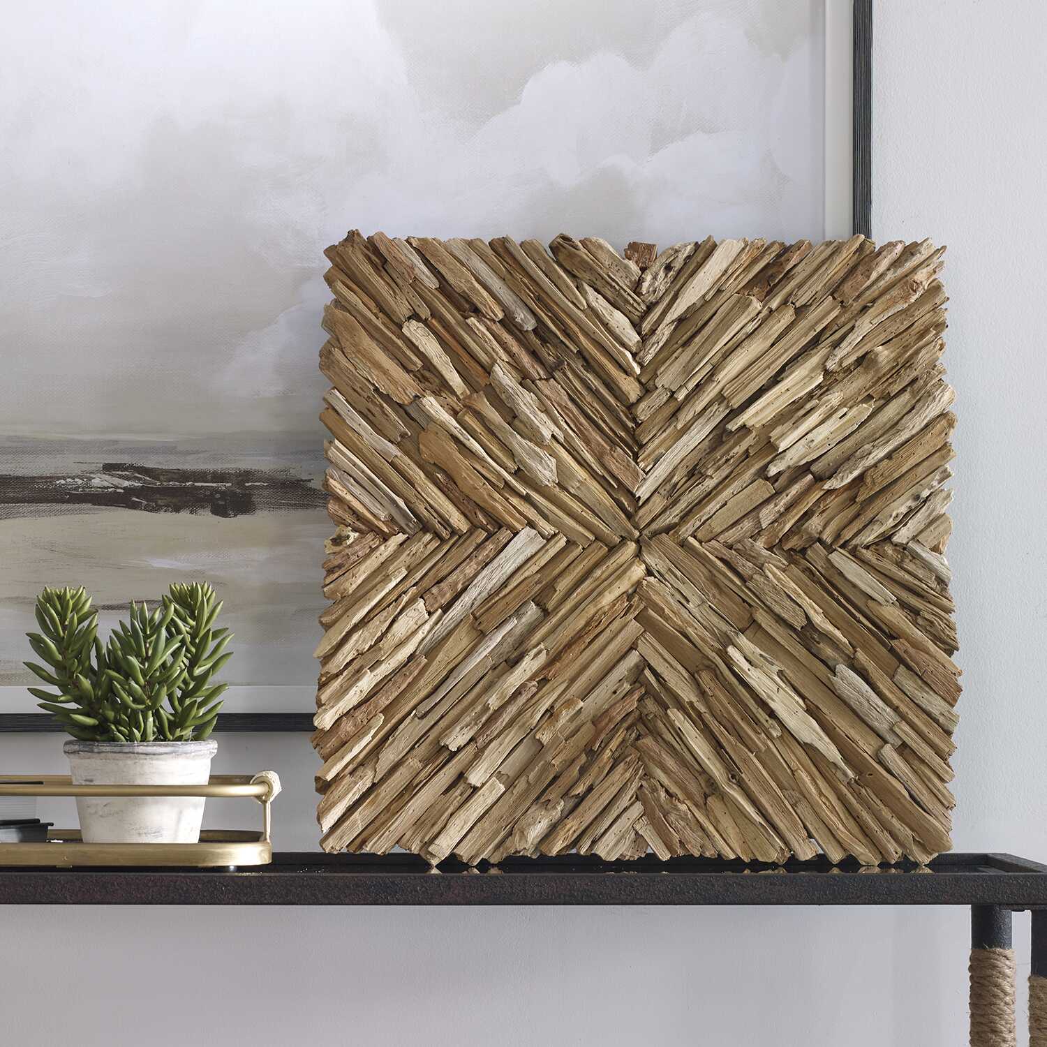American Home Furniture Uttermost Outland Drift Wood Wall Decor