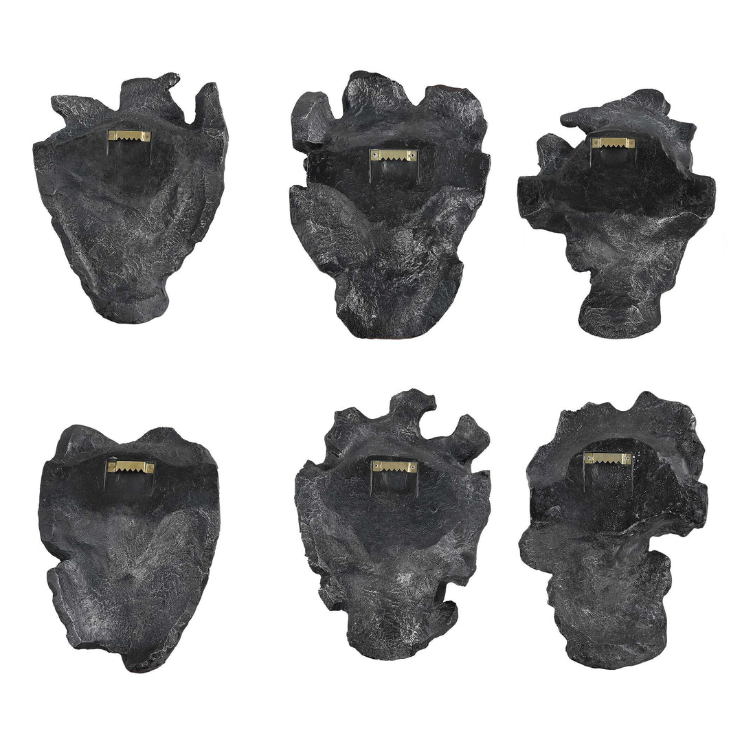 American Home Furniture Uttermost Self-Portrait Metallic Wall Decor, Set/6