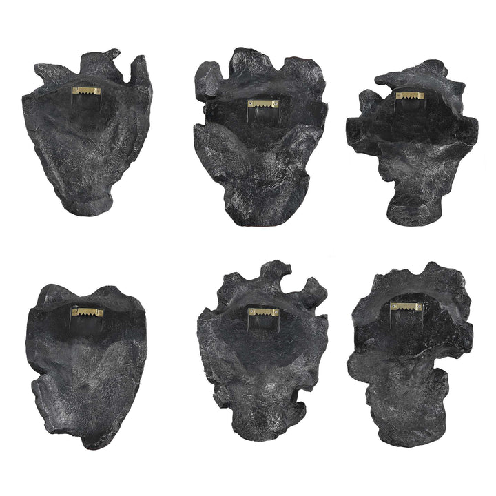 American Home Furniture Uttermost Self-Portrait Metallic Wall Decor, Set/6