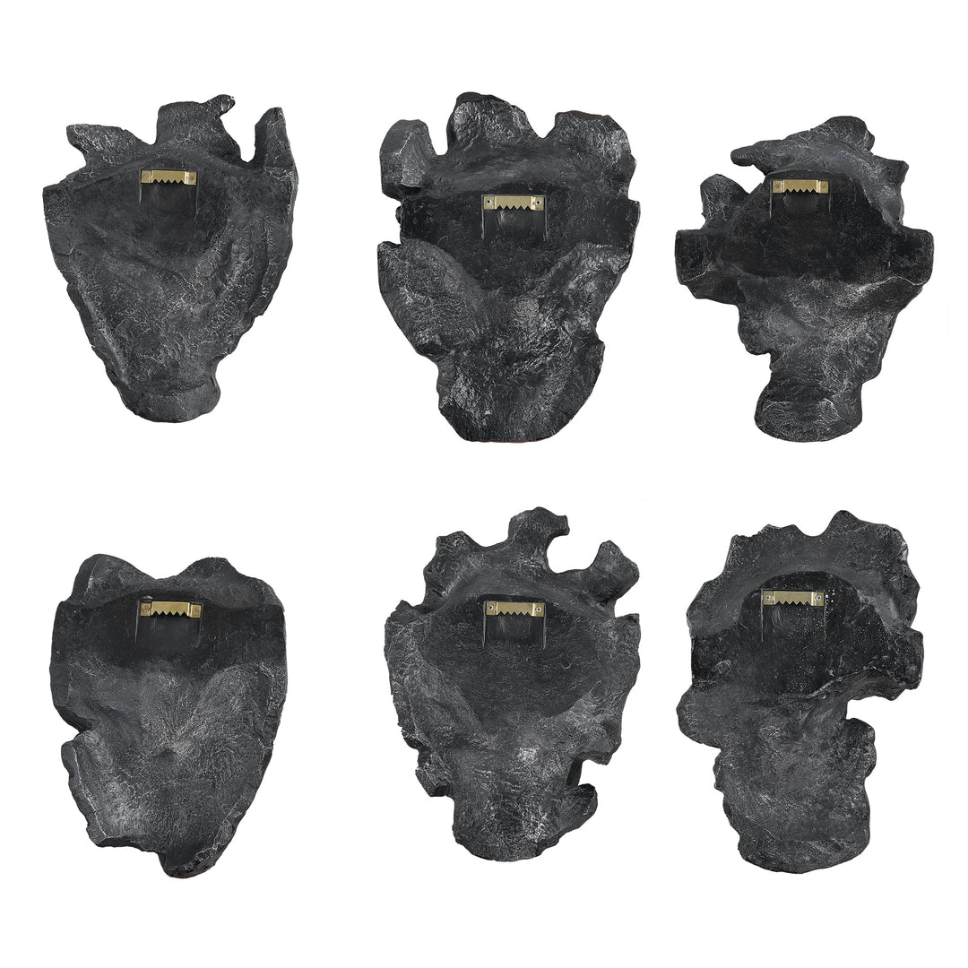 American Home Furniture Uttermost Self-Portrait Metallic Wall Decor, Set/6