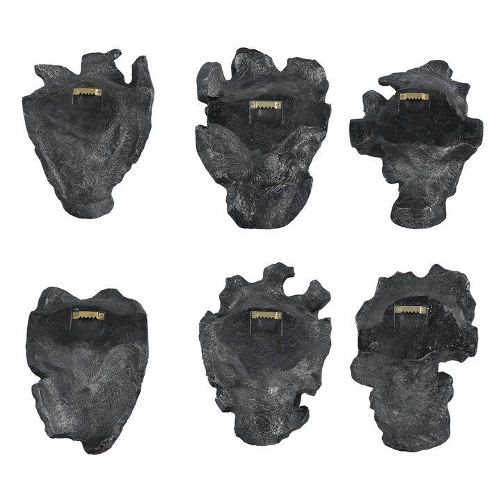 American Home Furniture Uttermost Self-Portrait Metallic Wall Decor, Set/6