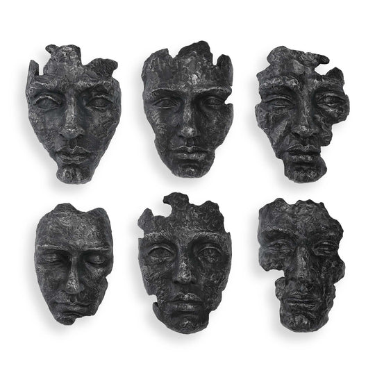 American Home Furniture Uttermost Self-Portrait Metallic Wall Decor, Set/6