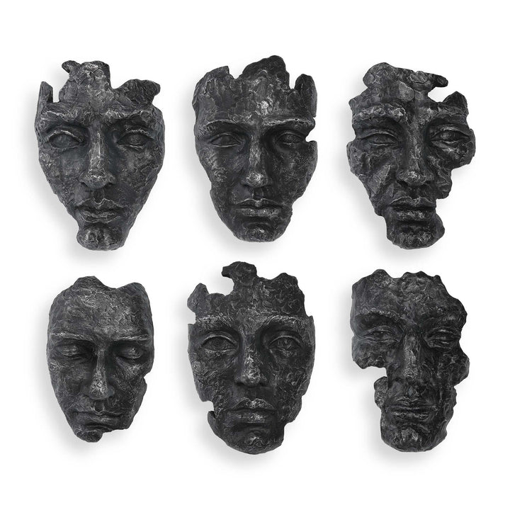 American Home Furniture Uttermost Self-Portrait Metallic Wall Decor, Set/6