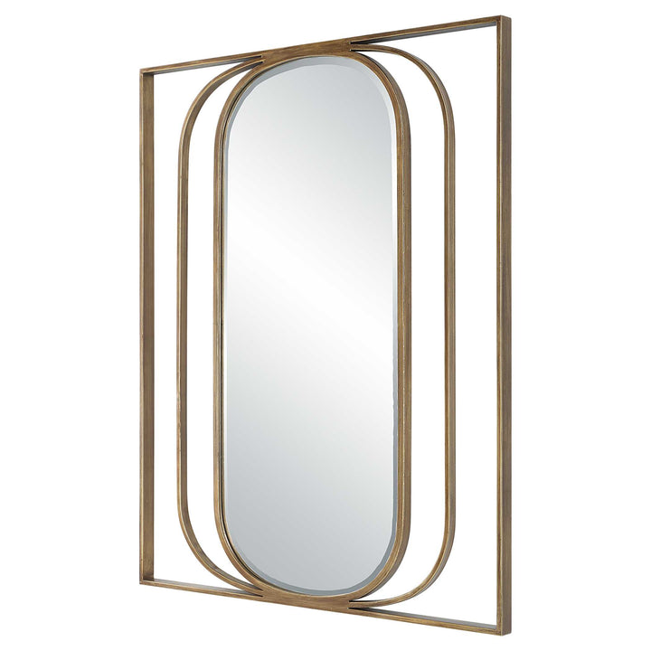 American Home Furniture Uttermost Replicate Contemporary Oval Mirror