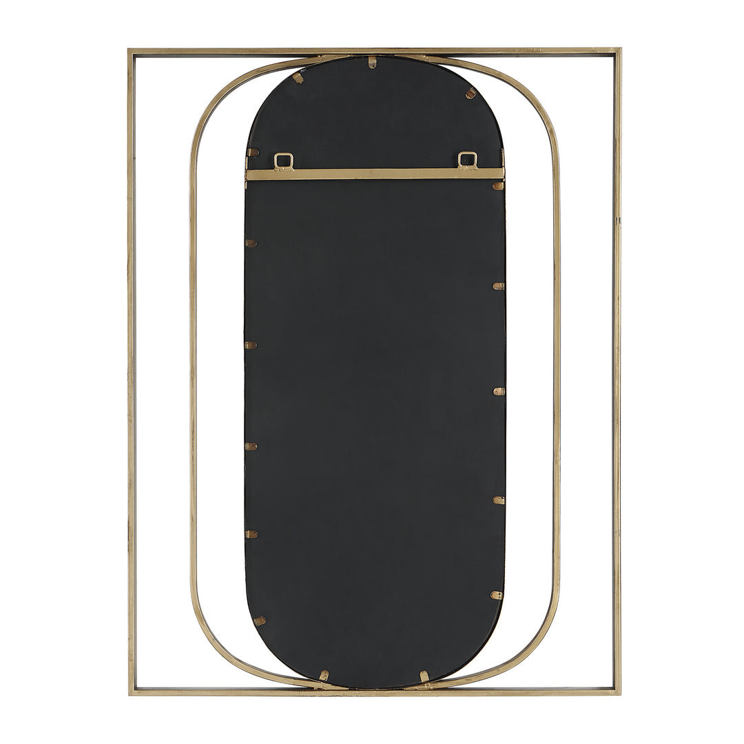 American Home Furniture Uttermost Replicate Contemporary Oval Mirror