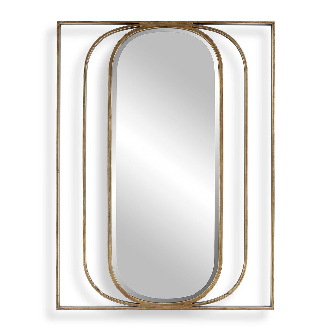 American Home Furniture Uttermost Replicate Contemporary Oval Mirror