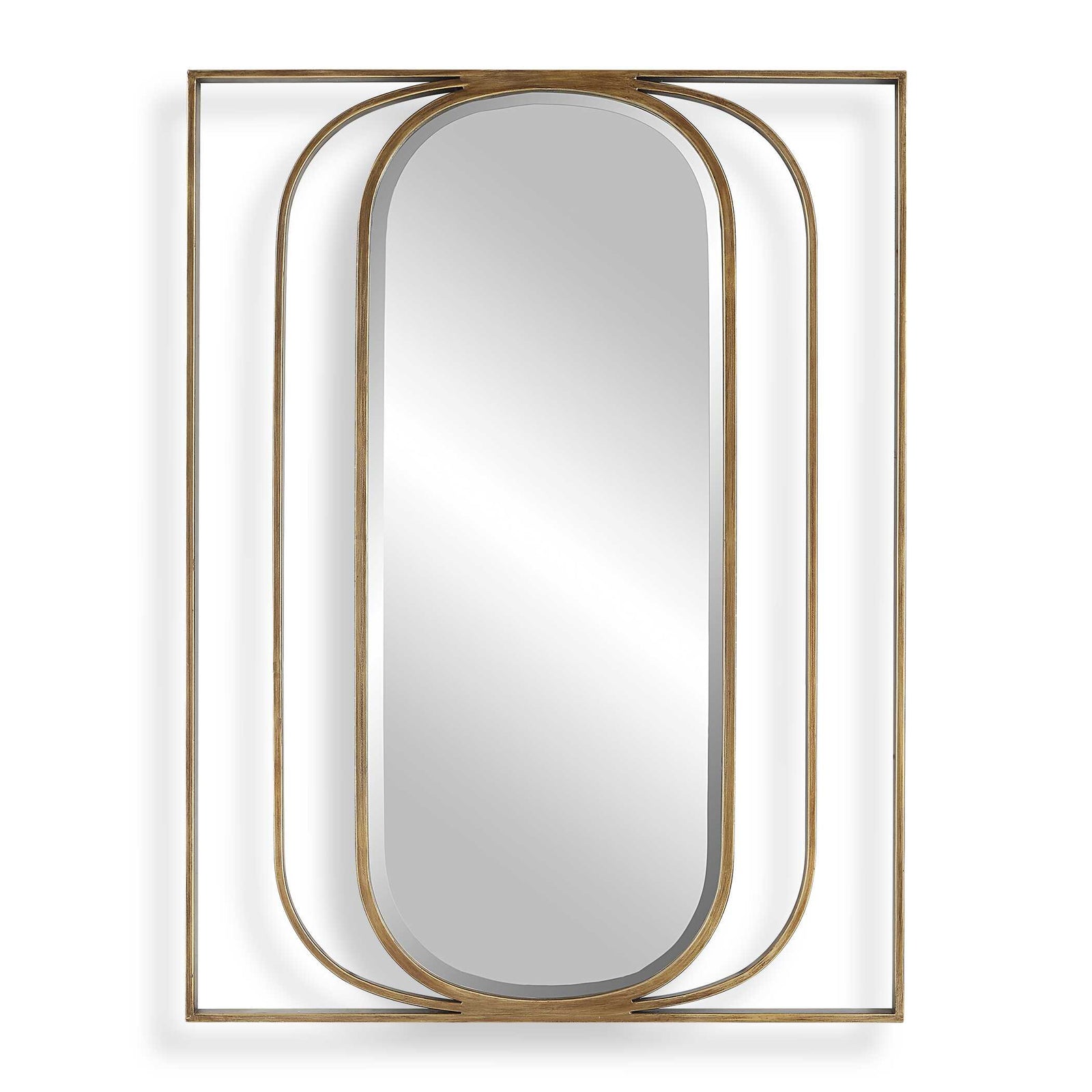 American Home Furniture Uttermost Replicate Contemporary Oval Mirror