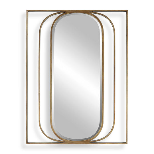 American Home Furniture Uttermost Replicate Contemporary Oval Mirror