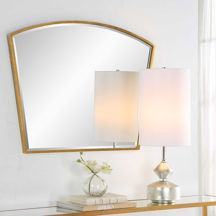 American Home Furniture Uttermost Boundary Gold Arch Mirror