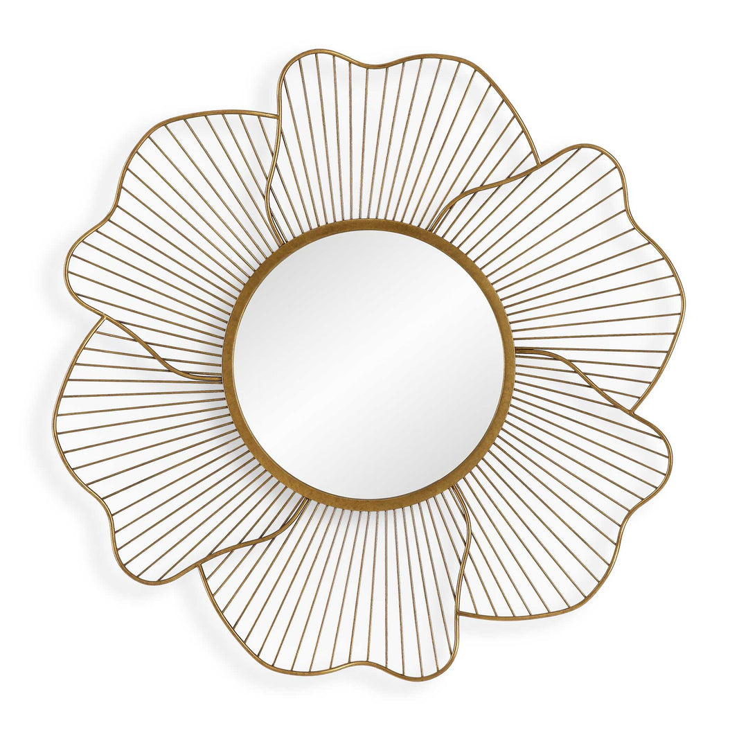 American Home Furniture Uttermost Blossom Gold Floral Mirror
