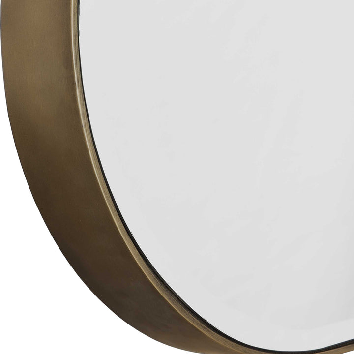 American Home Furniture Uttermost Lago Oval Gold Mirror