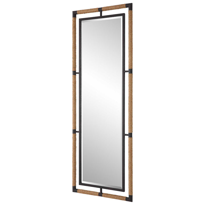 American Home Furniture Uttermost Melville Iron & Rope Tall Mirror