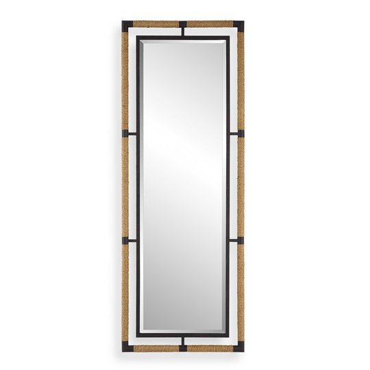 American Home Furniture Uttermost Melville Iron & Rope Tall Mirror