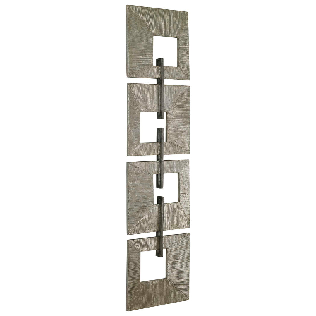 American Home Furniture Uttermost Linked Champagne Metal Wall Decor