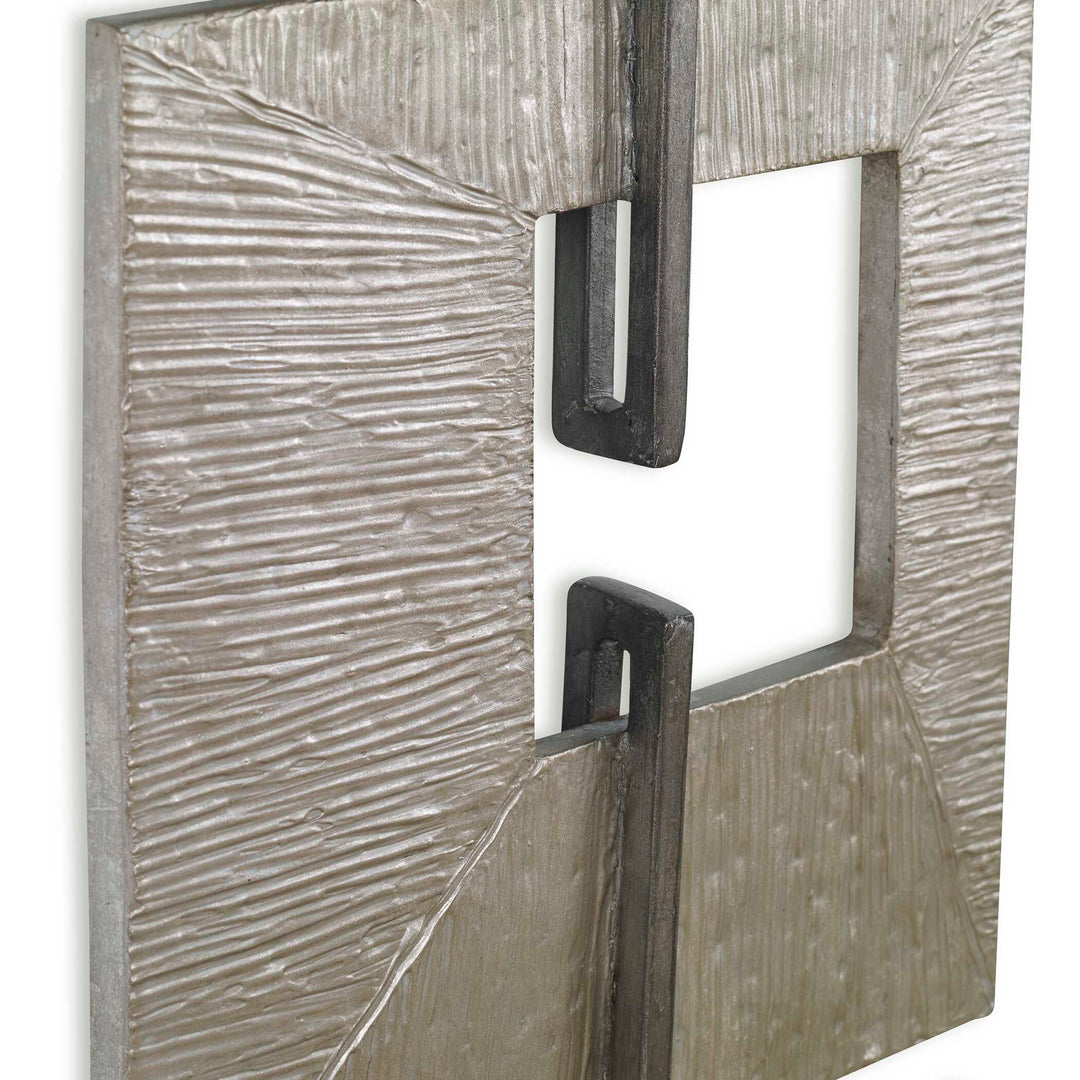 American Home Furniture Uttermost Linked Champagne Metal Wall Decor