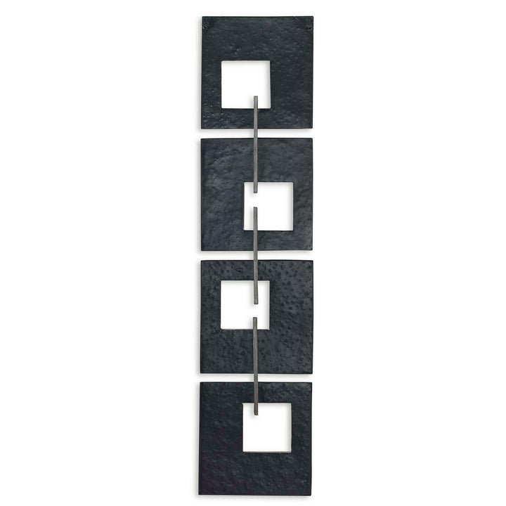 American Home Furniture Uttermost Linked Champagne Metal Wall Decor