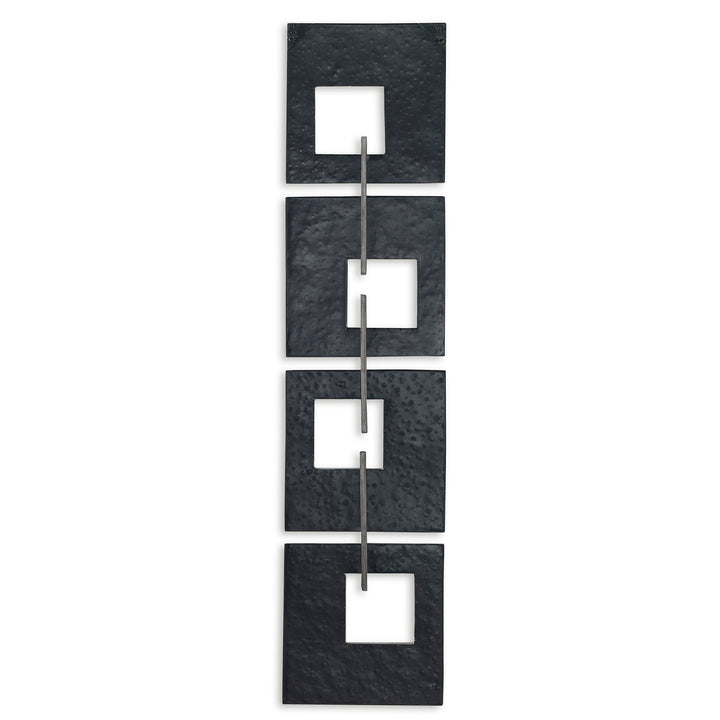 American Home Furniture Uttermost Linked Champagne Metal Wall Decor