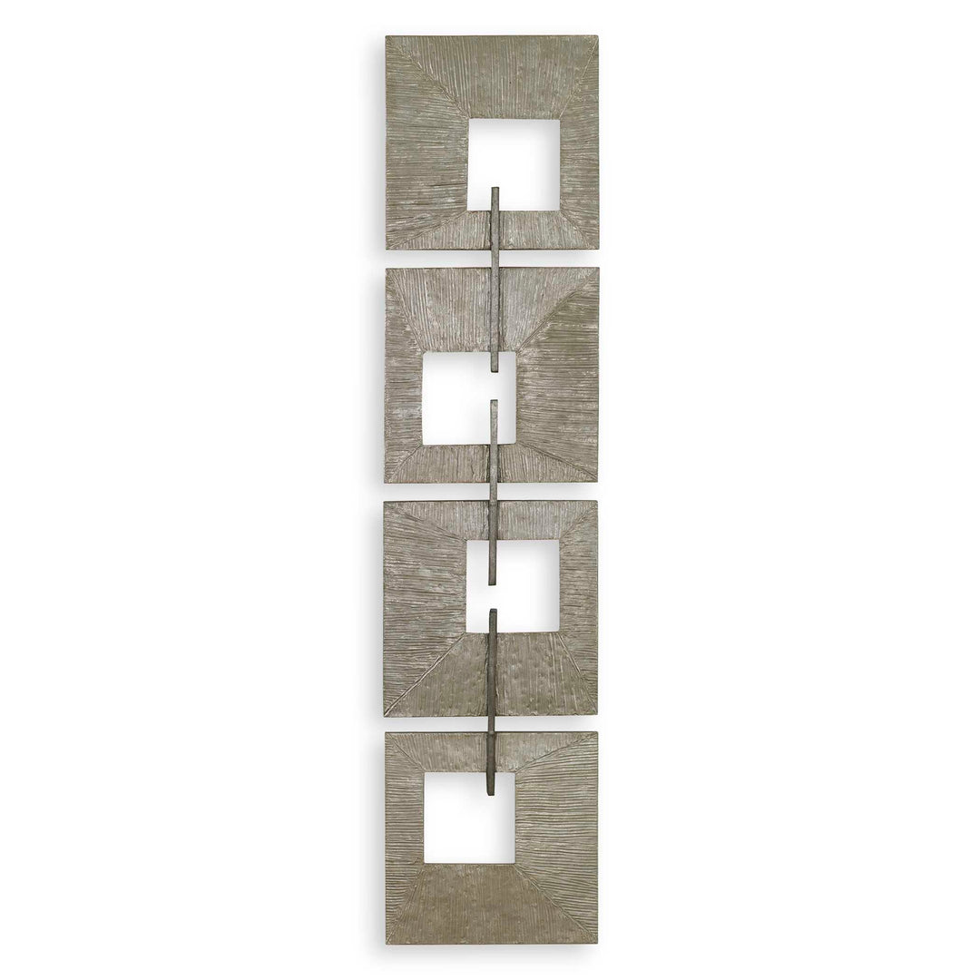 American Home Furniture Uttermost Linked Champagne Metal Wall Decor