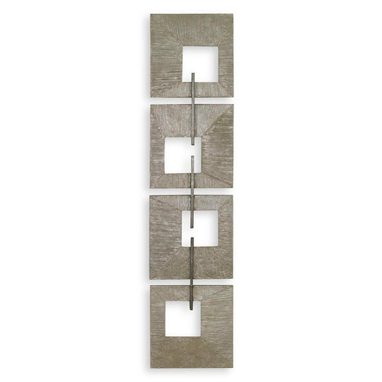 American Home Furniture Uttermost Linked Champagne Metal Wall Decor