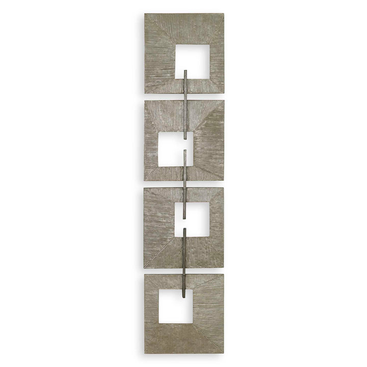 American Home Furniture Uttermost Linked Champagne Metal Wall Decor