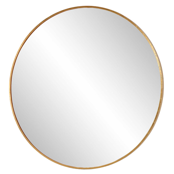 American Home Furniture Uttermost Junius Large Gold Round Mirror