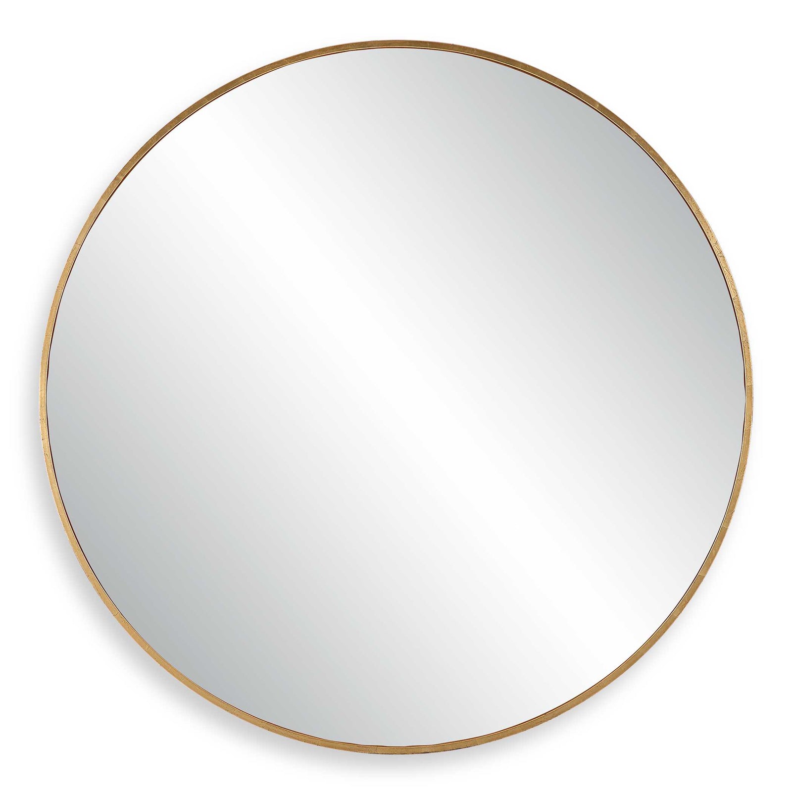 American Home Furniture Uttermost Junius Large Gold Round Mirror