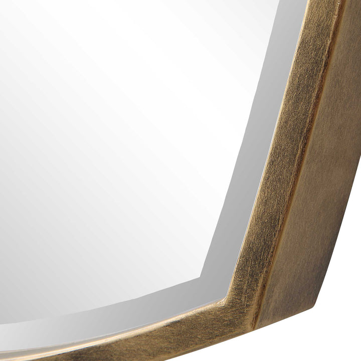American Home Furniture Uttermost Varenna Aged Gold Vanity Mirror
