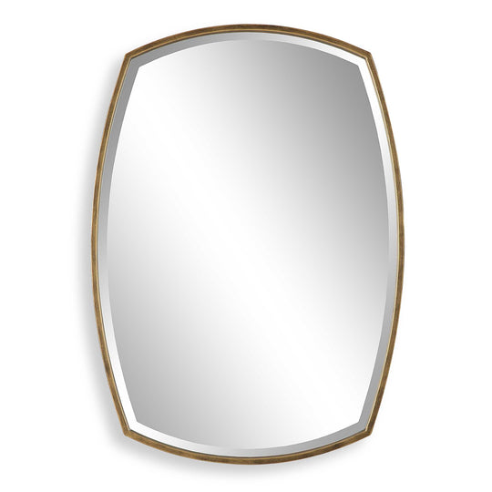 American Home Furniture Uttermost Varenna Aged Gold Vanity Mirror