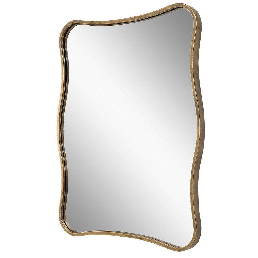 American Home Furniture Uttermost Pavia Curvy Vanity Mirror