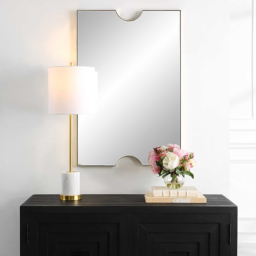 American Home Furniture Uttermost Ticket Gold Vanity Mirror