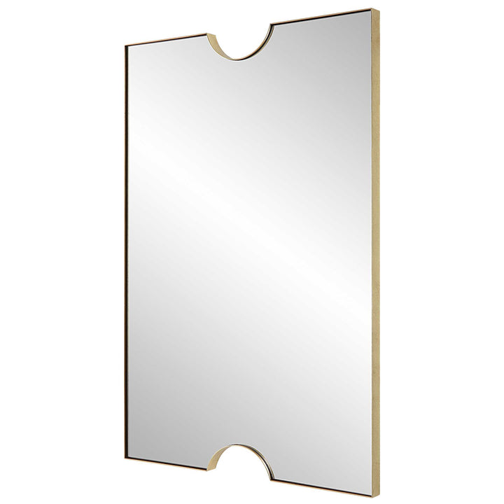 American Home Furniture Uttermost Ticket Gold Vanity Mirror