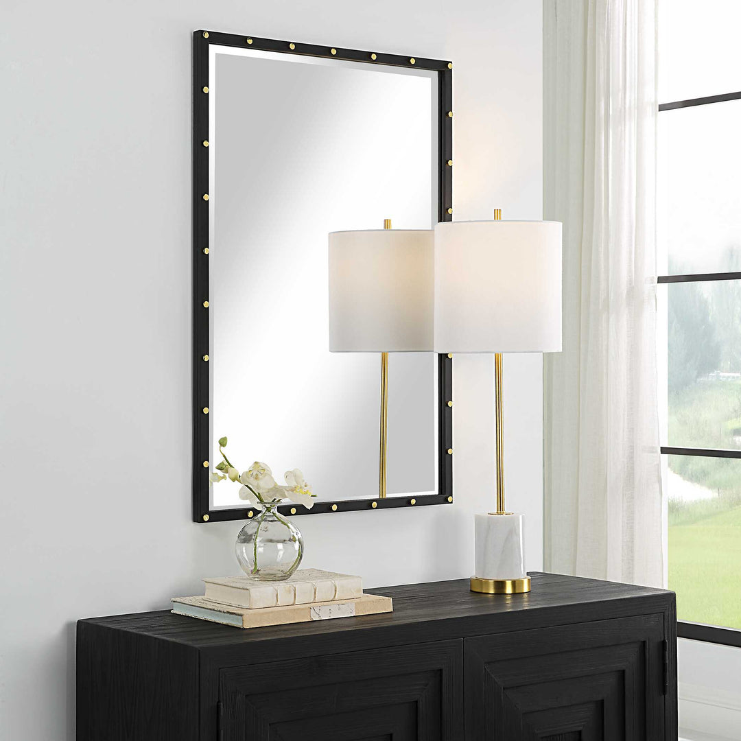 American Home Furniture Uttermost Benedo Industrial Vanity Mirror
