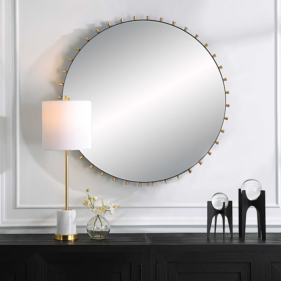 American Home Furniture Uttermost Cosmopolitan Round Mirror