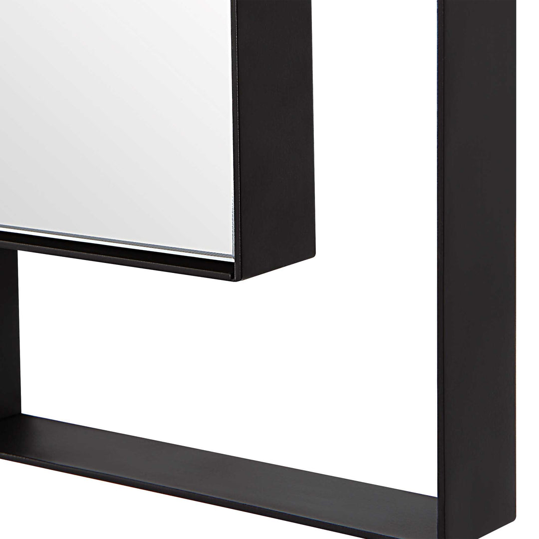 American Home Furniture Uttermost Stellan Black Mirror
