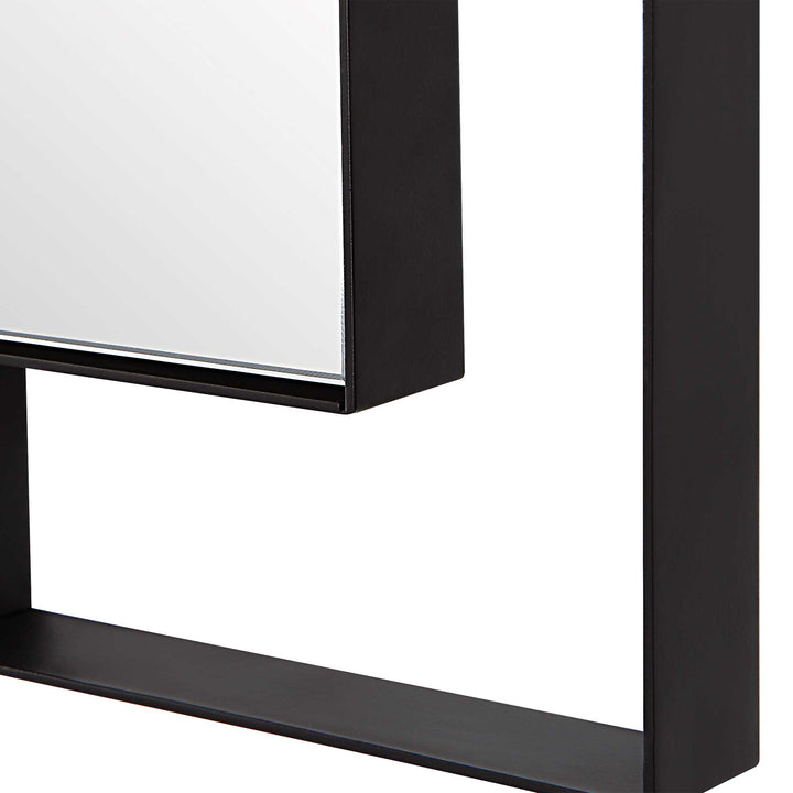 American Home Furniture Uttermost Stellan Black Mirror