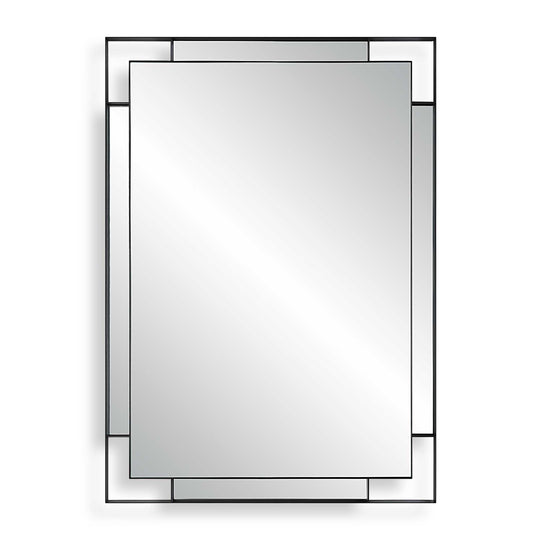 American Home Furniture Uttermost Stellan Black Mirror