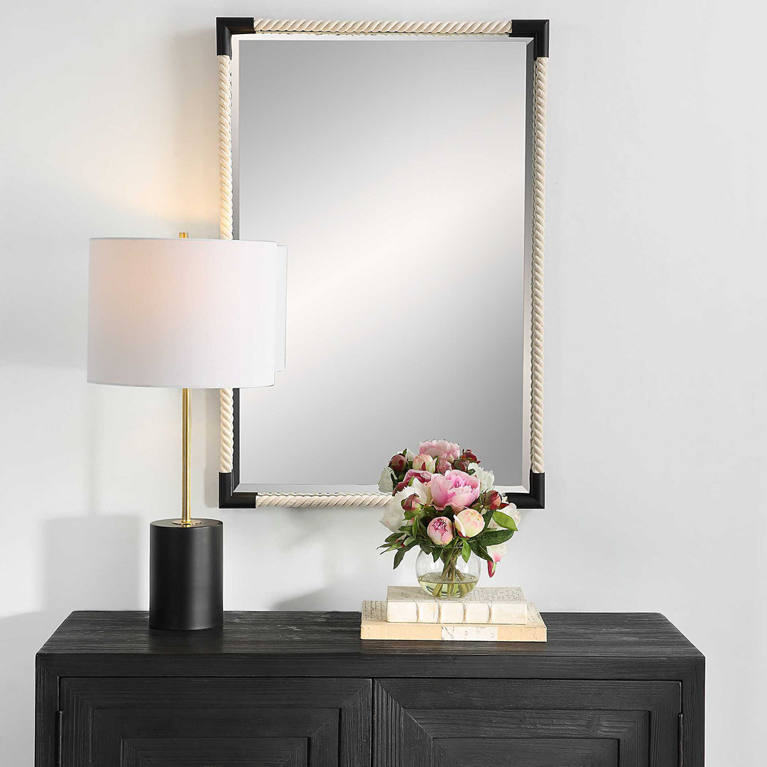 American Home Furniture Uttermost Marina Rope Mirror