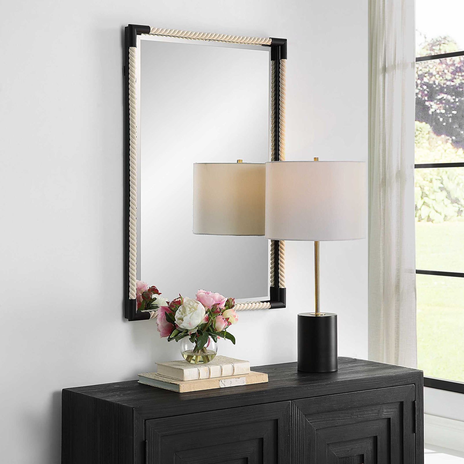 American Home Furniture Uttermost Marina Rope Mirror