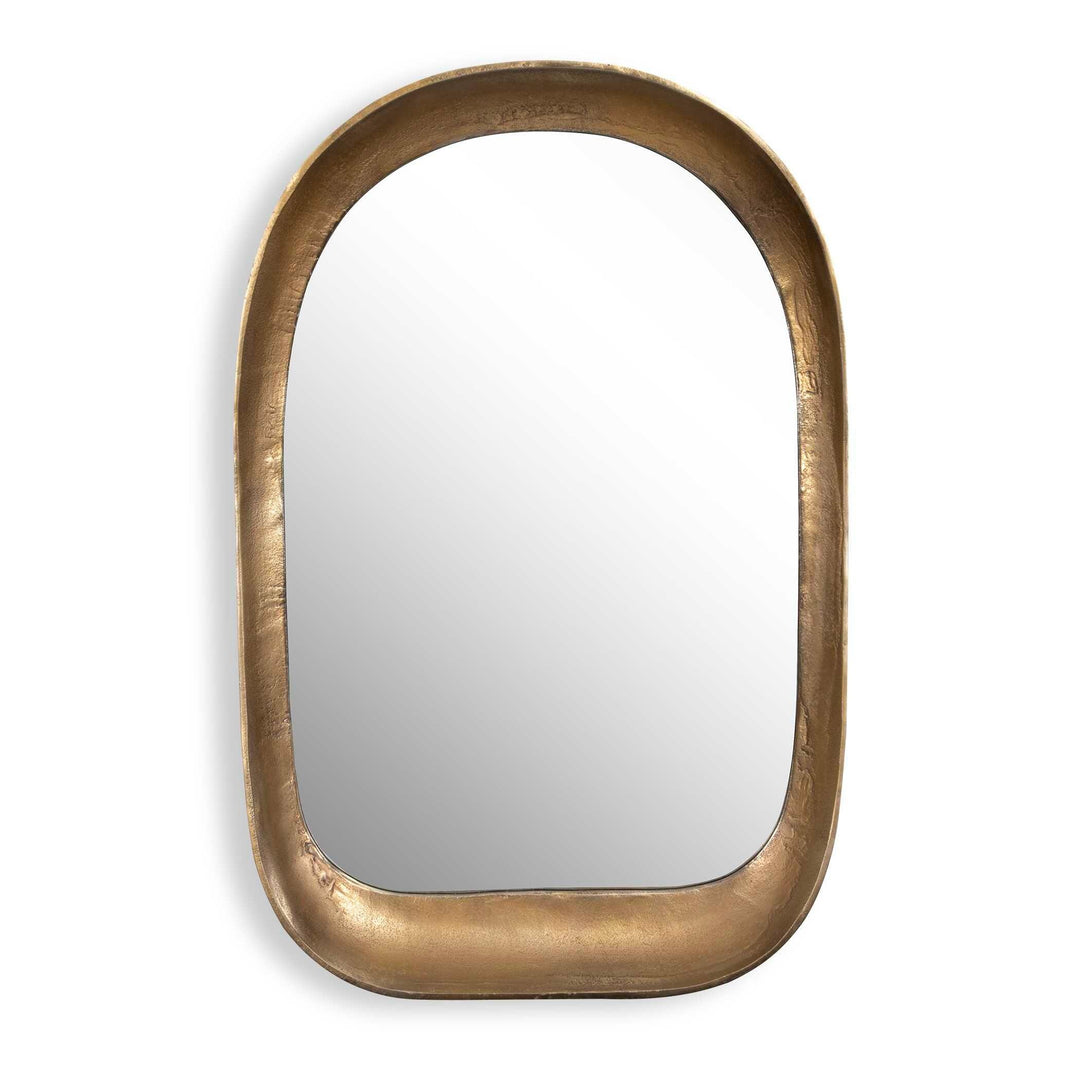 Bradano Brass Arch Mirror - AmericanHomeFurniture