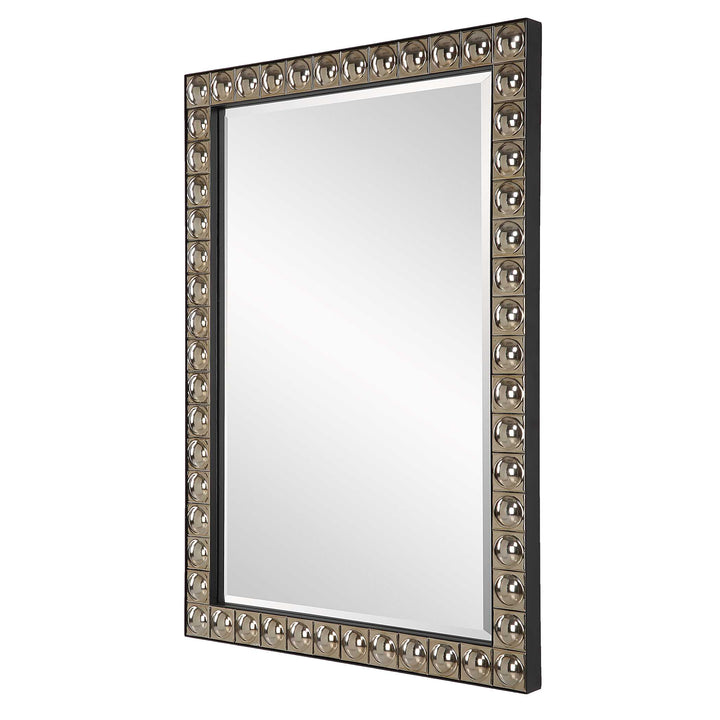 American Home Furniture Uttermost Silvio Tiled Vanity Mirror