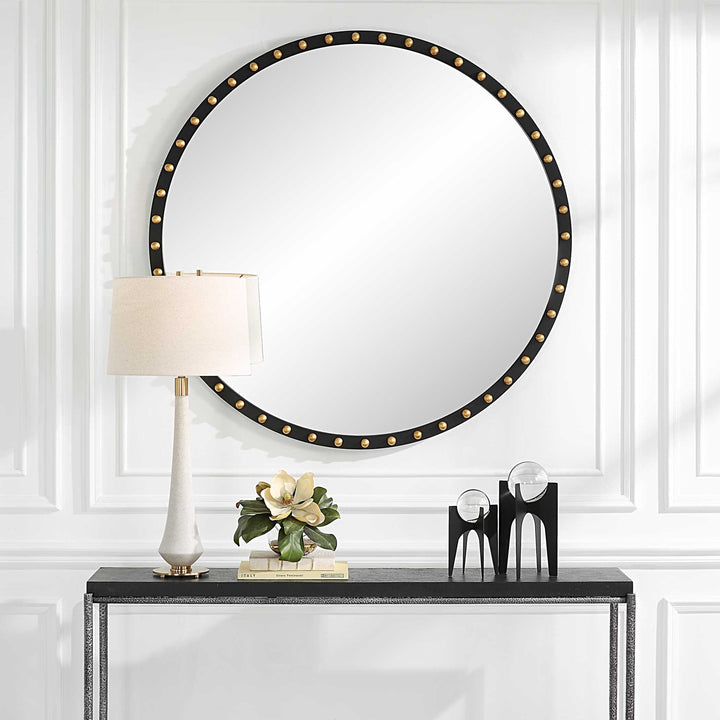 American Home Furniture Uttermost Sele Oversized Round Mirror